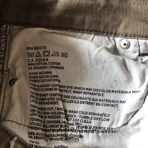 BDG olive green denim short - Picture 8 of 9